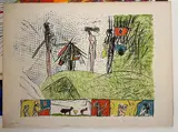 Utopiens au soleil," 1968 by Roberto Matta, Lithographie, sold May 2025