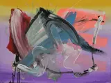 Sans titre - abstraction lyrique by Ad Verstijnen, Gouache sur papier, sold May 2025