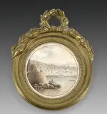 Vue de Naples by Jean Victor Nicolle, Plume et aquarelle, sold Dec 2024