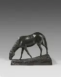 Cheval à l'abreuvoir by Edgar Degas, Épreuve en bronze patiné, sold Nov 2024