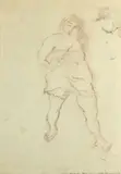 Jeune femme debout et étude de visage by Jules Pascin, 1928, Crayon et pastel, timbre de la signature et cachet de l’atelier en bas à droite, sold Jul 2026