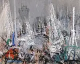 Le port by Junji Yamashita, Pastel, sold Jul 2026