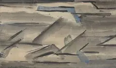 Composition abstraite by André Beaudin, 1963, Aquarelle, sold Jul 2026