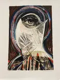 Visage by Henry de Waroquier, Lithographie, sold Jul 2026