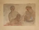 Maternité by Joseph Antoine Bernard, 1922, Plume, encre de Chine et aquarelle sur papier marouflé sur carton, sold Jun 2026