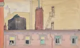 New-York by Georges Lepape, 1931, Aquarelle gouachée sur traits de crayon, sold Jun 2026