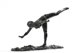 Danseuse, arabesque ouverte sur la jambe droite, bras droit à terre » Modèle original en cire créé entre 1882 et 1895 by Edgar Degas, Épreuve en bronze à patine brun- noir, fonte à la cire perdue ; édition de, sold Jun 2026