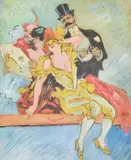 Scène galante by Jules Chéret, Gouache, sold Jun 2026