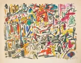 Le Moulin Rouge by Gen Paul, Lithographie rehaussée, sold Jun 2026