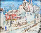 Le Lapin Agile by Lucien Génin, Gouache, sold Jun 2026