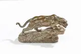 Tigre à l'affût by Clovis-Edmond Masson, Bronze à patine brune nuancée, sold Jun 2026