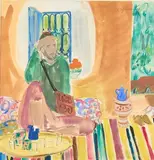 L'heure du thé by Roger Limouse, Aquarelle, sold Jun 2026
