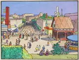La Foire de Paris, circa 1960 by Gaston Balande, Gouache, sold Jun 2026