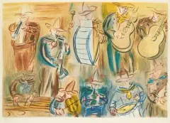 L'orchestre mexicain by Raoul Dufy, Lithographie en couleurs, sold Jun 2026