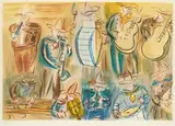 L'orchestre mexicain by Raoul Dufy, Lithographie en couleurs, sold Jun 2026