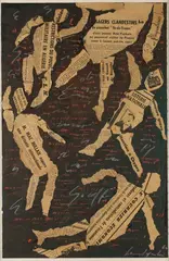 Composition by Bernard Quentin, 1960, Technique mixte, collage et écritures, sold Jun 2026
