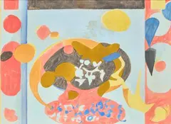 Composition abstraite, circa 1950 by Jacques Lagrange, Gouache, sold Jun 2026