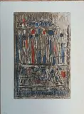 Composition by Roger Bissière, Lithographie, sold Apr 2026