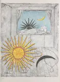 Lunes et soleils by Giorgio de Chirico, Lithographie en couleurs, sold Apr 2026