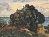La maison du Docteur à Erbalunga by André Hebuterne, Aquarelle gouachée, sold Mar 2026