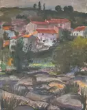 Hameau près du ruisseau by Lou Albert-Lasard, Gouache et et pastel, sold Mar 2026