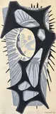 Composition by Henri Plisson, 1964, Gouache, sold Mar 2026