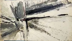 Composition by Roger Barr, Aquarelle et gouache sur papier, sold Mar 2026