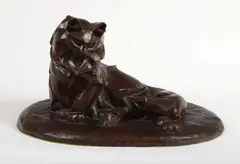 Chat persan by Jacques Nam, 2001, Epreuve en bronze à patine brun marron, sold Dec 2018