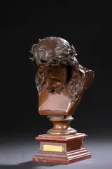 Buste du Christ by Auguste Clésinger, 1867, Bronze patiné, sold Jan 2026