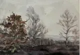 Sous bois, février 1962 by Marie-Madeleine Masson, Gouache sur papier, sold Jan 2026