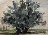 Saule marsault 1955 by Marie-Madeleine Masson, Aquarelle sur papier, sold Jan 2026