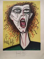 Le cri by Bernard Buffet, 1967, Lithographie couleur Gravée par Charles Sorlier Ed, sold Jan 2026