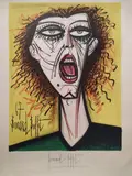 Le cri by Bernard Buffet, 1967, Lithographie couleur Gravée par Charles Sorlier Ed, sold Jan 2026
