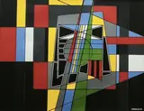 Composition 2015 by Christophe Torossian, Gouache signée en bas à droite, contresignée et datée au dos, sold Jan 2026