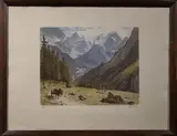 Pralognan-la-Vanoise, Chemin de Péclet by Joanny Drevet, Eau-forte et aquatinte, sold Dec 2025