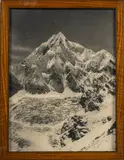 Siniolchu, depuis le glacier de Zemu, (Himalaya, Inde), circa 1900 by Vittorio Sella, Tirage argentique d'époque portant le cachet à sec du photographe en bas à droite et légen, sold Dec 2025