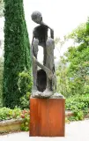 Août 96 [Autoportrait] by Robert Couturier, 1996, Épreuve en bronze à patine verte nuancée, sold Dec 2025