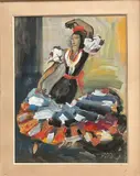 Malagénos by Jean Toth, Gouache signée Dim, sold Sep 2024
