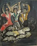 Taberna del oro by Jean Toth, Gouache signée Dim, sold Sep 2024