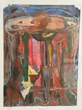 Série 'les Ragoles' by Barbara Thaden, 1990, Gouache Au revers étiquette Galerie Philippe Gravier, sold Sep 2024