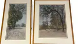 Vue du jardin des Tuileries by Edmé-Émile Laborne, Pastel sur papier, sold Sep 2024
