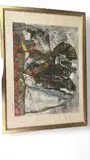 des Hommes arrivent du fond de leur Passé by Théo Tobiasse, Lithographie signée et numérotée CXXV / CXXV Dim, sold Sep 2024