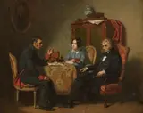 La demande en mariage by Alexandre-Marie Guillemin, Toile, sold Jun 2024