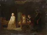 Guido Reni peignant Béatrice Cenci en prison by Enrico Fanfani, Toile, sold Jun 2024