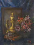 Le petit Faune by Suzanne Morel-Montreuil, Pastel, sold Jun 2024