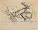 Le grand Tournoi. 1973 by Salvador Dalí, Pointe sèche et pochoir sur vélin, sold Apr 2025