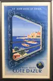 Ce soir dans le train, demain Côte d'Azur by Roland Hugon, Affiche publicitaire pour la SNCF, sold Apr 2025