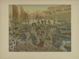 Le port », 1906. Série « Au vent de Noroît by Henri Rivière, Lithographie, sold Apr 2025