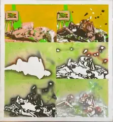 1er seconde, n°20, 1973-76 by Jean-Pierre Le Boul'ch, Technique mixte et collage sur toile, sold Jun 2026