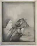 Animal blessé by Georges Bru, 1974, Crayon et pastel sur papier, sold Jun 2026